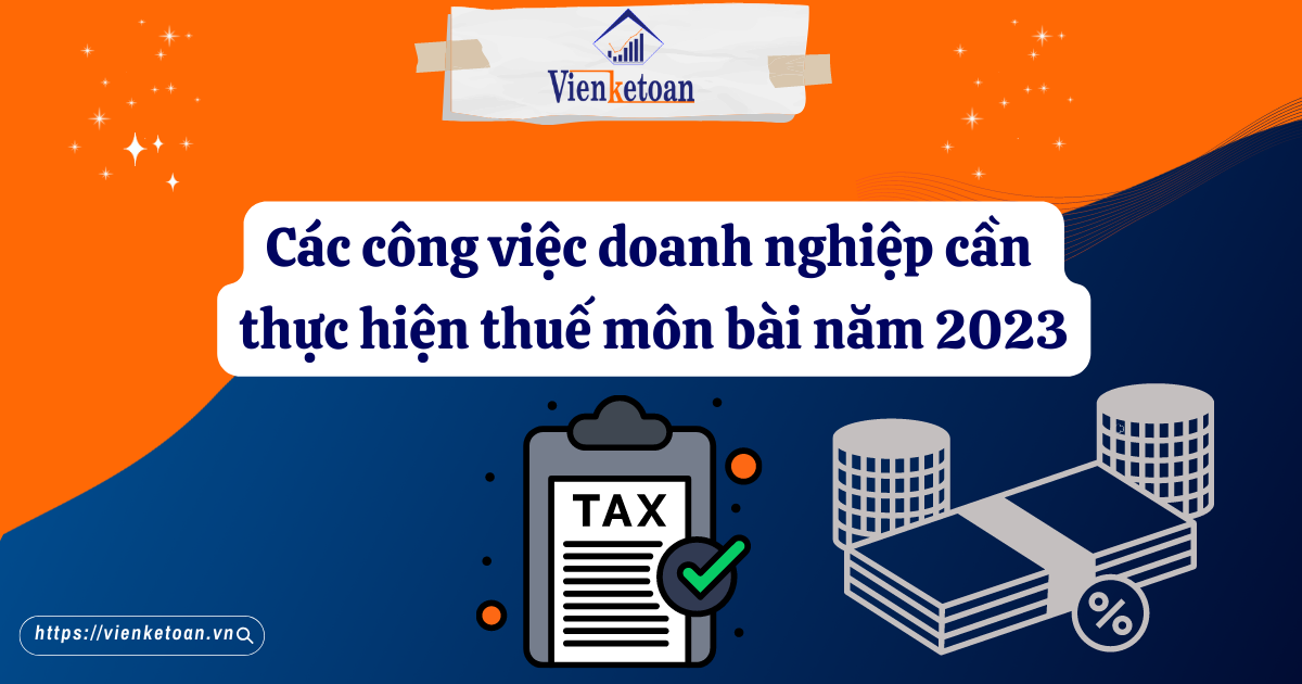 Các công việc doanh nghiệp cần thực hiện năm 2023